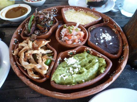 Delicioso almoço em Akumal, entre Tulum e Playa del Carmen, no Yucatán, no sul do México